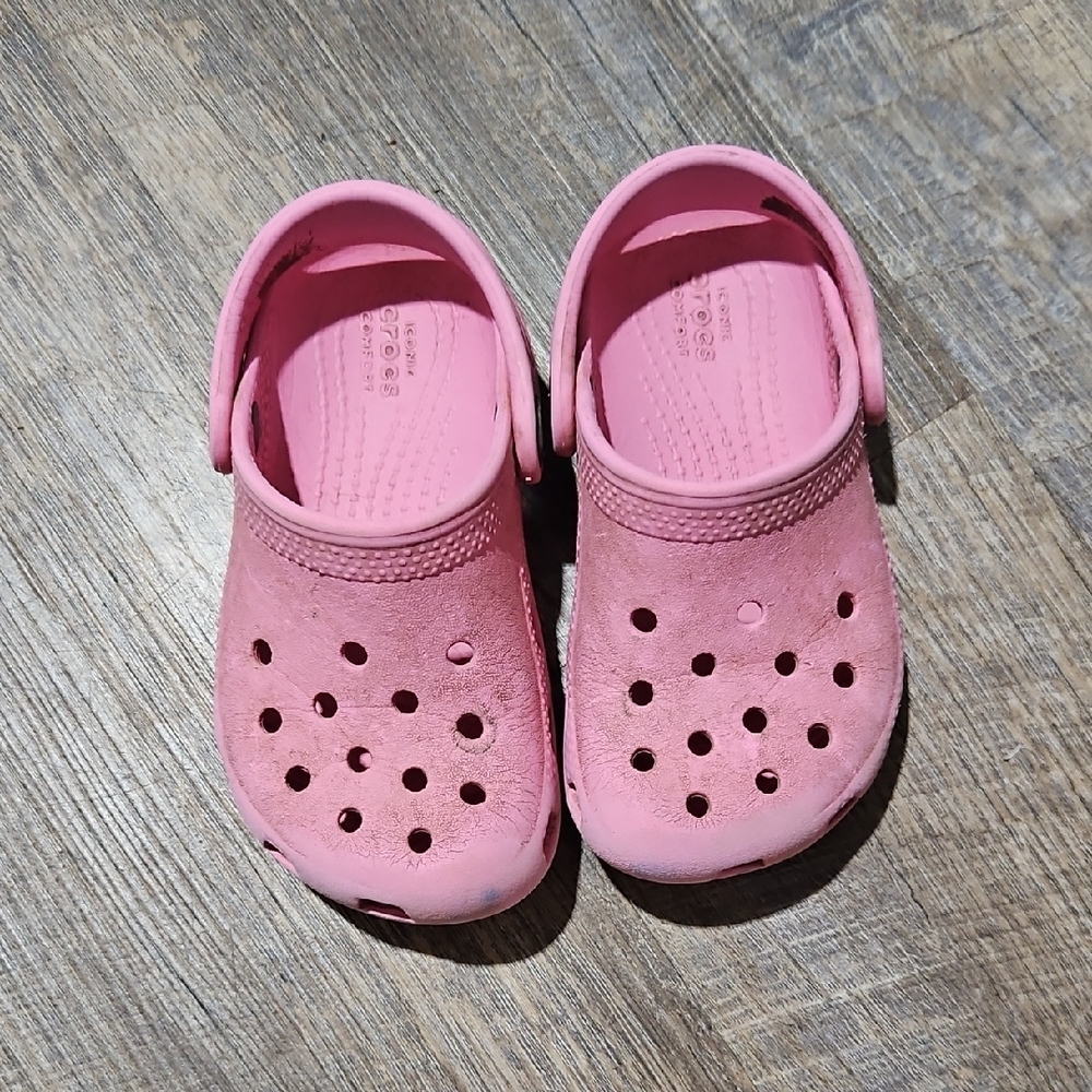 4/$25 Kids Pink Crocs